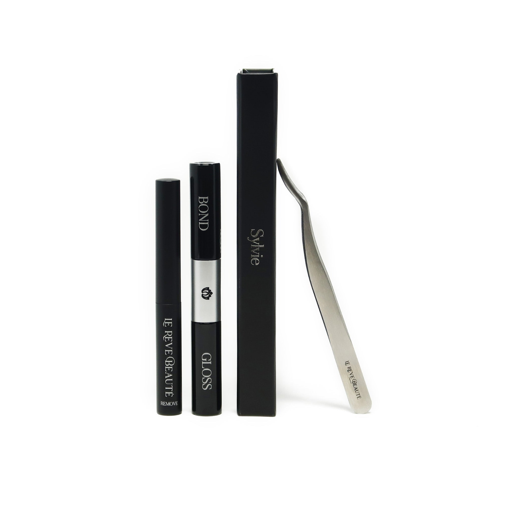 sylvie starter kit (includes liy lash remove, bond and gloss, sylvie lashes, and liy lash tweezers)